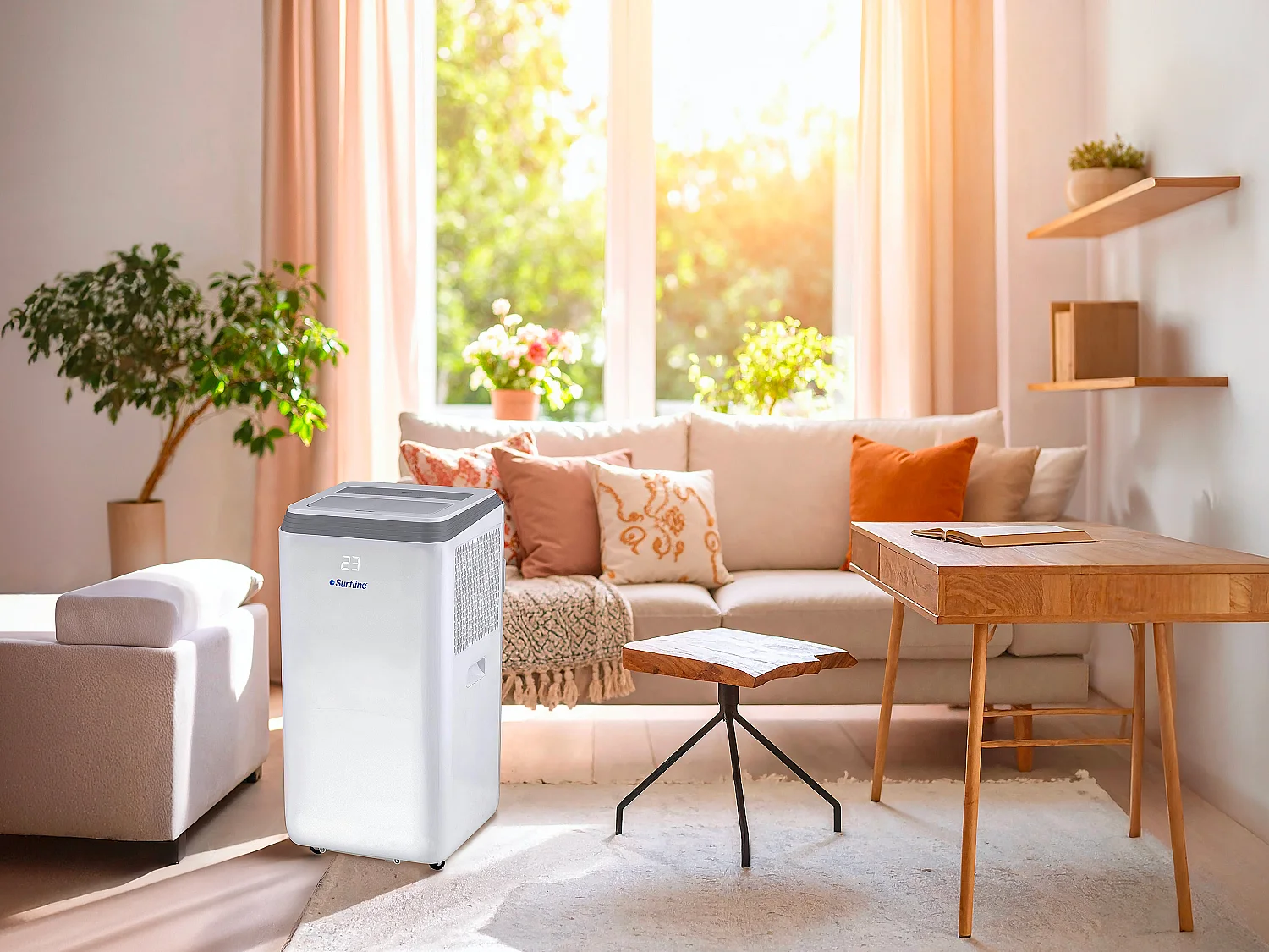 Klimatyzator przenośny 2 w 1 z funkcją osuszania – Biały – CODILAM 4134079