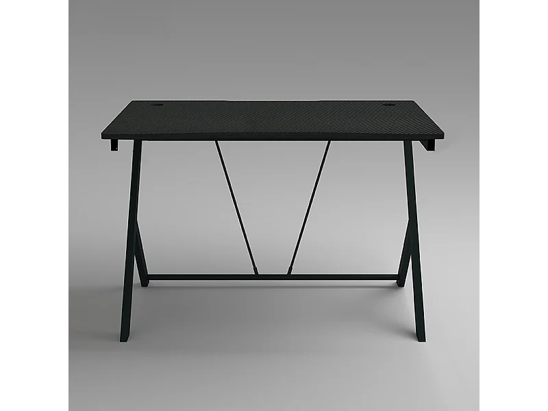 Biurko stolik gamingowe komputerowe loft nowoczesne czarne carbon 100 cm 4306996