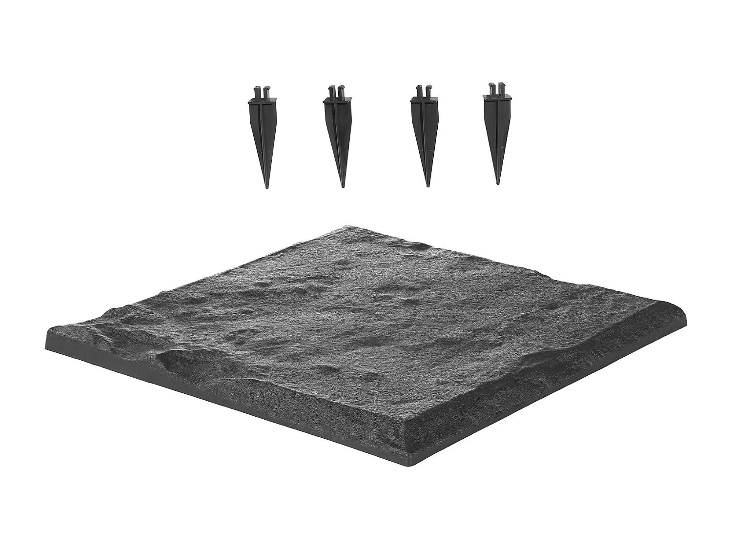 Kamienie Chodnikowe Ogród SucceBuy, 8 PCS, Płyty Chodnikowe Ogród, 39,5x39,5 cm, Wygląd Naturalnego Kamienia z Żywicy PC ABS, Kostka Brukowa na Trawnik, Taras 4463783 - obrazek 1