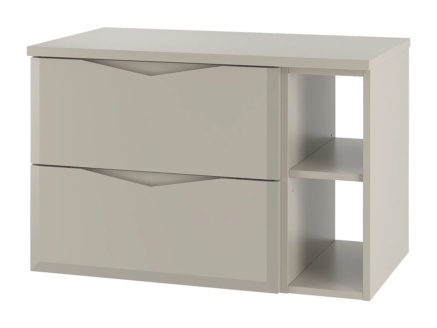 Kaszmirowy Zestaw Łazienkowy 80cm Szafka z Blatem Regał Delica 4580166 - obrazek 1