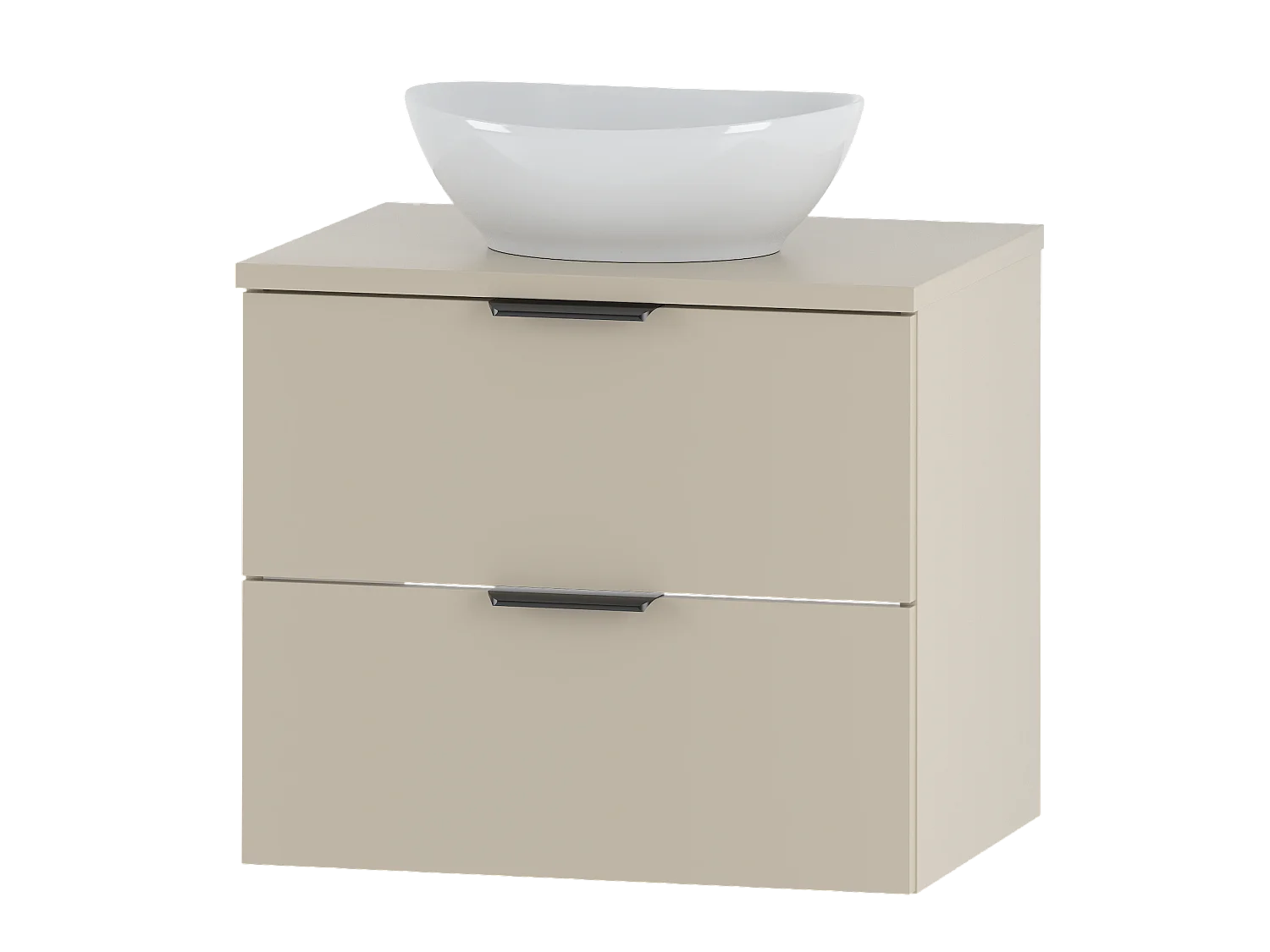 Kaszmirowy Zestaw do Łazienki 60cm Szafka z Blatem Umywalka Pile 4620261 - obrazek 1