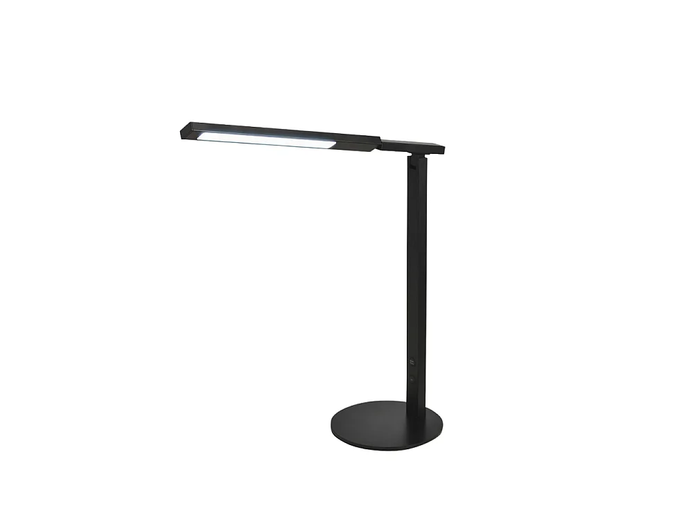 Ideal – Lampa stołowa Fabas Luce w kolorze czarnym – Zintegrowana dioda LED 10 W z możliwością przyciemniania dotykowego CCT (3000 K, 4000 K, 5000 K, 6000 K) 4622355