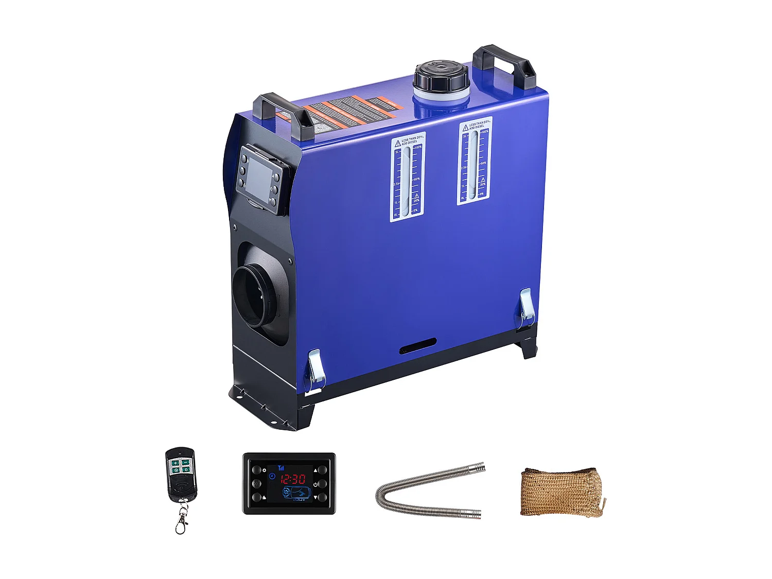 Grzejnik Diesla SucceBuy 8 kW DC 12 V/24 V, Grzejnik Powietrza Diesla do Postoju, Przenośny All-in-One, z Pilotem i Ekranem LCD 4713000 - obrazek 1