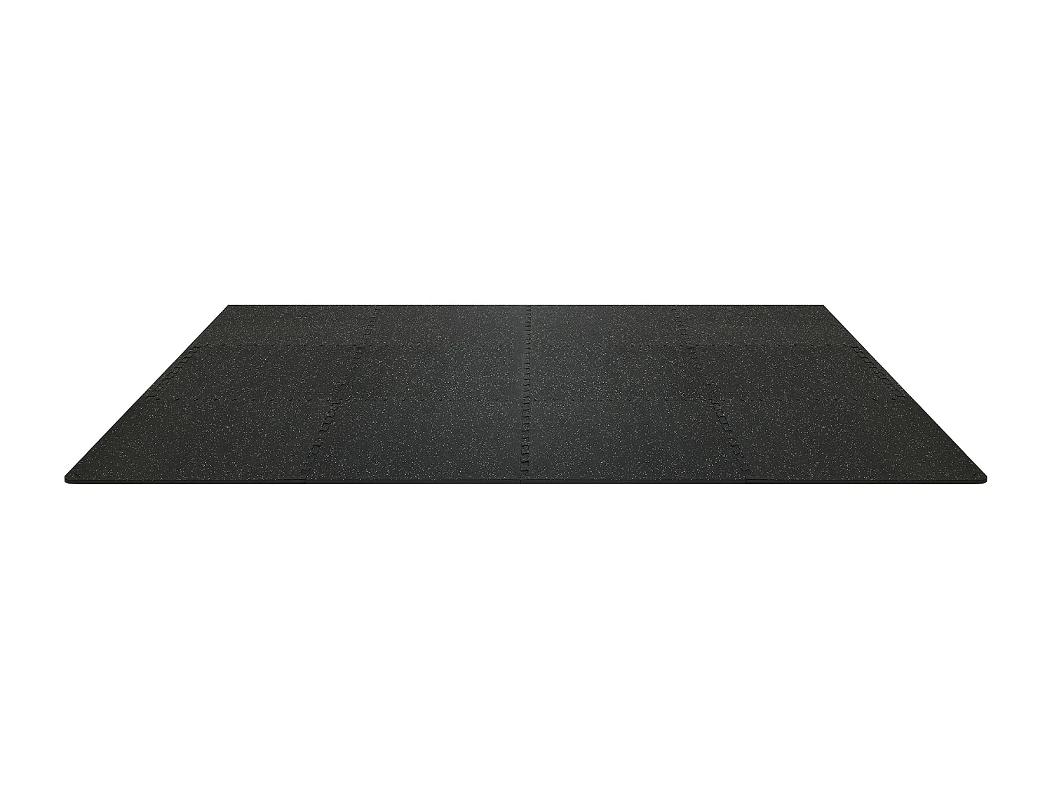Karpet Gumowy SucceBuy do Fitnessu, 12 Sztuk, 1.27 cm Grubości, 60.96 x 60.96 cm, Czarny-Szary Redukcja Dźwięku i Hałasu 4736077 - obrazek 1