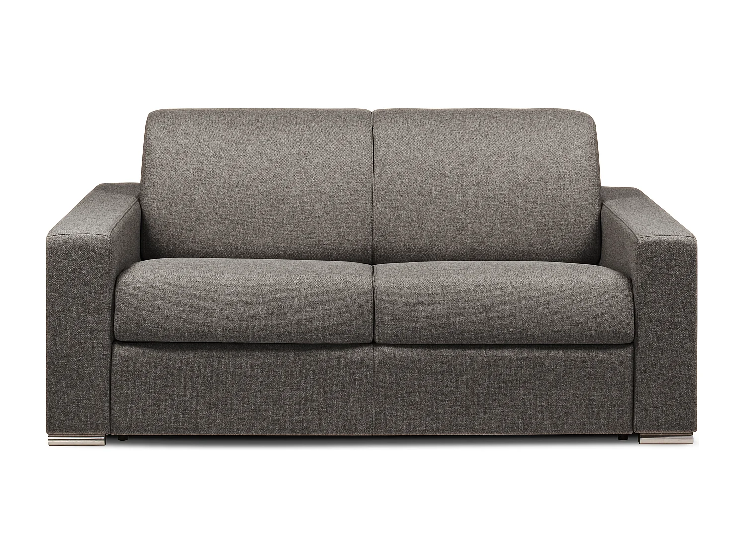 Kanapa 2-osobowa typu express - Antracytowy - Wymiary miejsca do spania: 120 cm - Materac 14 cm - z pamięcią kształtu - CALITO 130099 - obrazek 1