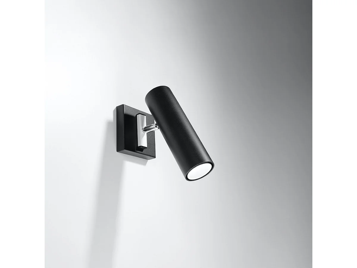 Kinkiety nowoczesny Invicta, stal - 1 źródło światła 4000K - L.8 x H.20 cm - czarny 4751223 - obrazek 1