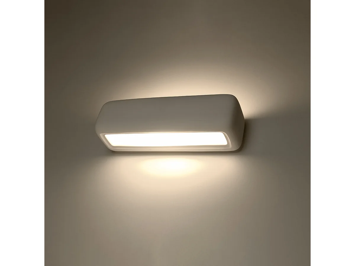 Kinkiety nowoczesny Vivin, ceramika - 1 źródło światła 3000K - L.33 x H.10 cm - biały 4751224 - obrazek 1