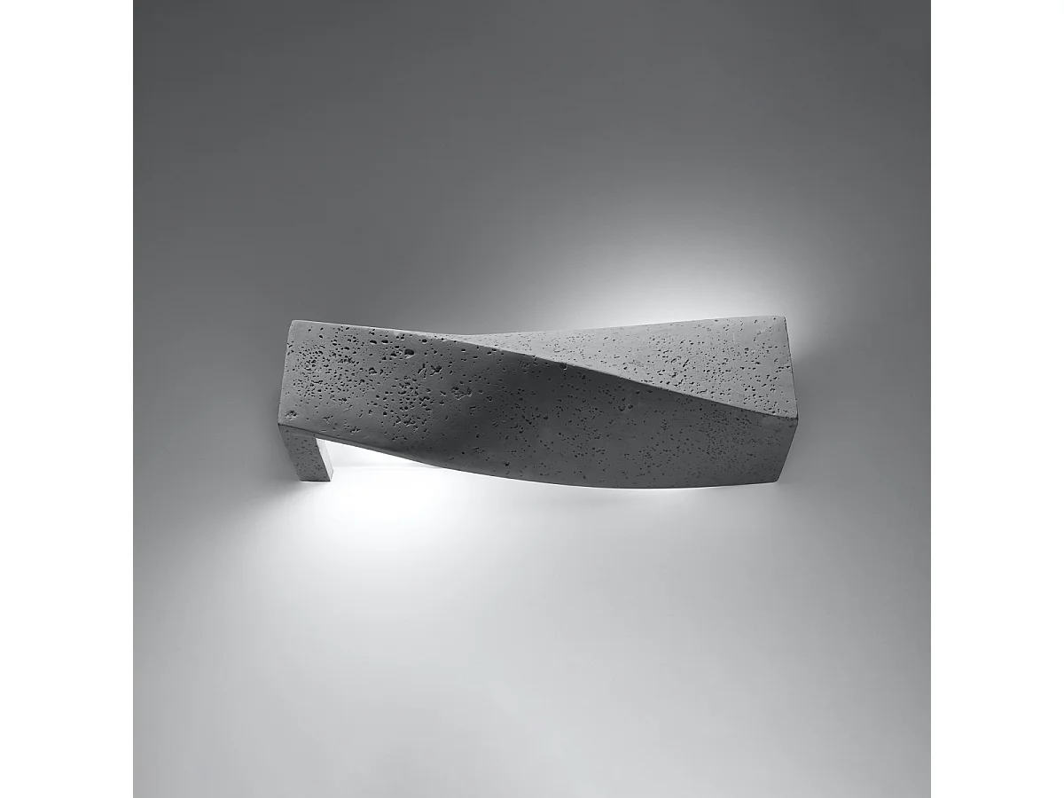 Kinkiety nowoczesny Sigmonix, beton - 2 źródło światła 3000K - L.42 x H.14 cm - szary 4751232 - obrazek 1