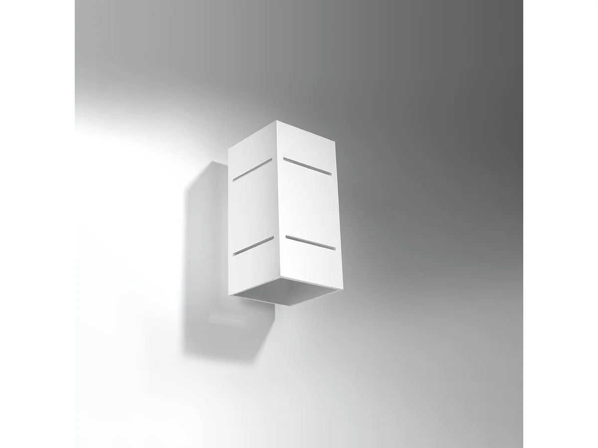 Kinkiety loft Vivus, aluminium - 1 źródło światła 4000K - L.10 x H.20 cm - biały 4751244 - obrazek 1