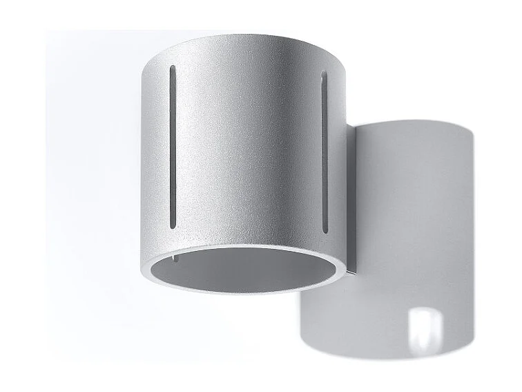 Kinkiety nowoczesny Brich, aluminium - 1 źródło światła 4000K - L.10 x H.10 cm - szary 4751265 - obrazek 1