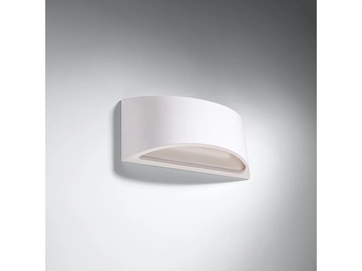 Kinkiety nowoczesny Litte, ceramika - 1 źródło światła 4000K - L.31.5 x H.14 cm - biały 4751286 - obrazek 1