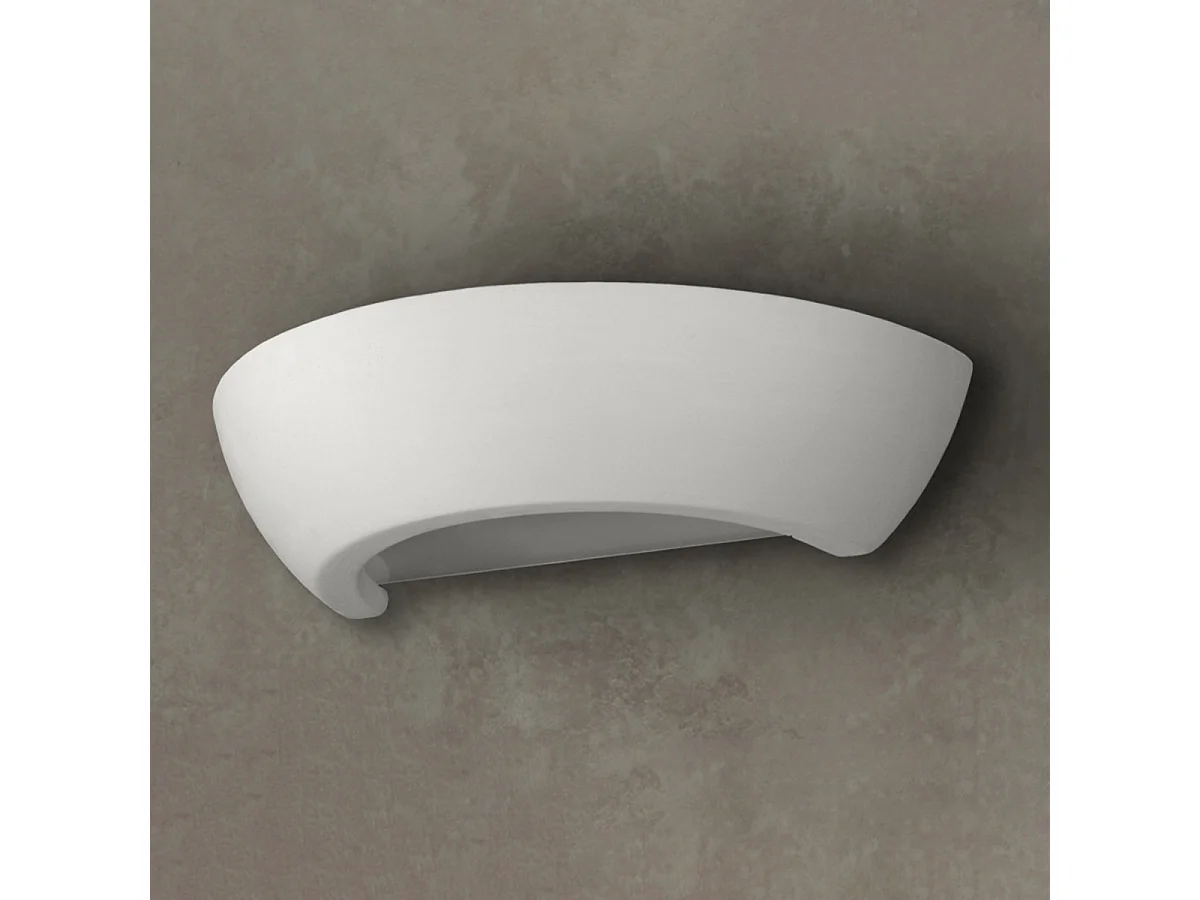 Kinkiety nowoczesny Luxis, ceramika/szkło - 1 źródło światła 4000K - L.34 x H.8 cm - biały 4751315 - obrazek 1