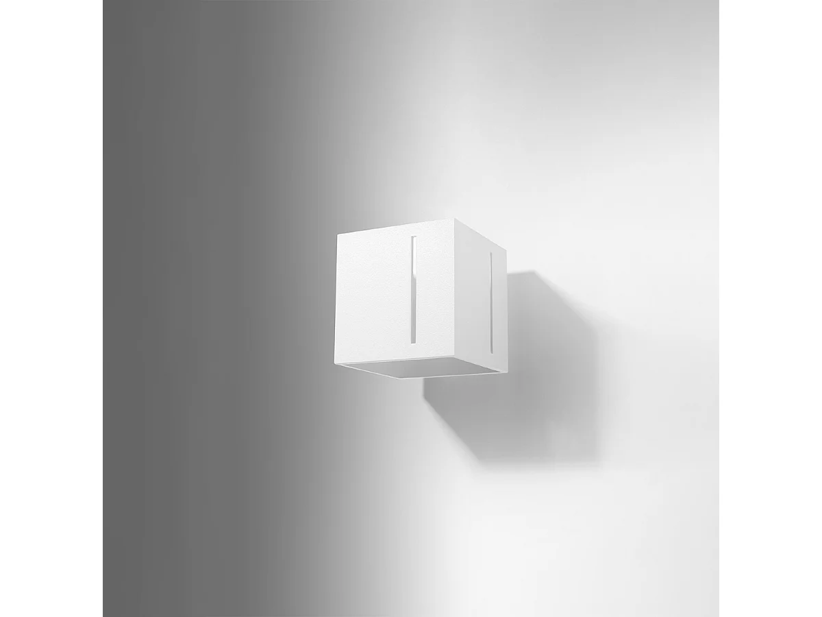 Kinkiety nowoczesny Luminara, aluminium - 1 źródło światła 4000K - L.10 x H.10 cm - biały 4751328 - obrazek 1