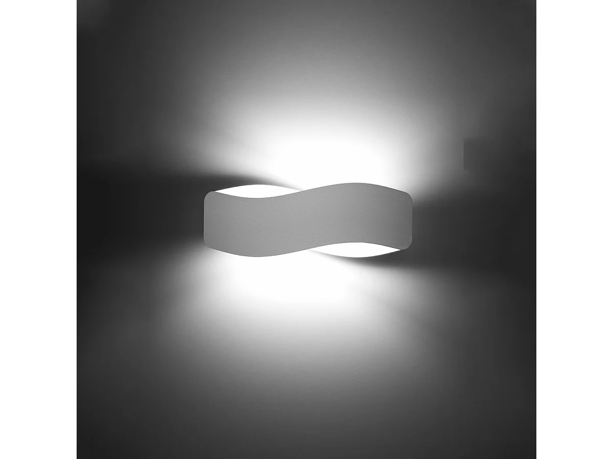 Kinkiety nowoczesny Zanila, stal - 2 źródło światła 3000K - L.40 x H.15 cm - biały 4752092 - obrazek 1