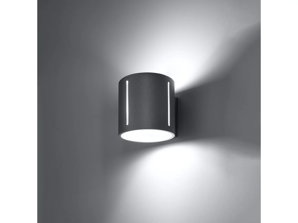 Kinkiety nowoczesny Brich, aluminium - 1 źródło światła 3000K - L.10 x H.10 cm - szary 4752096 - obrazek 1