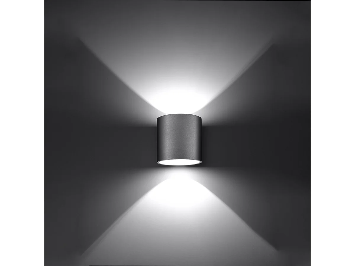 Kinkiety nowoczesny Celeris, aluminium - 1 źródło światła 3000K - L.10 x H.10 cm - szary 4752102 - obrazek 1