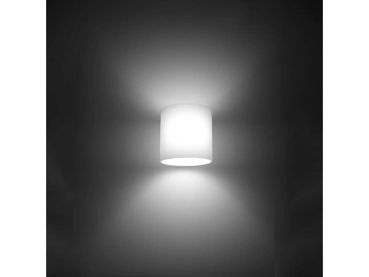 Kinkiety nowoczesny Novici, szkło - 1 źródło światła 3000K - L.10 x H.10 cm - biały 4752113 - obrazek 1