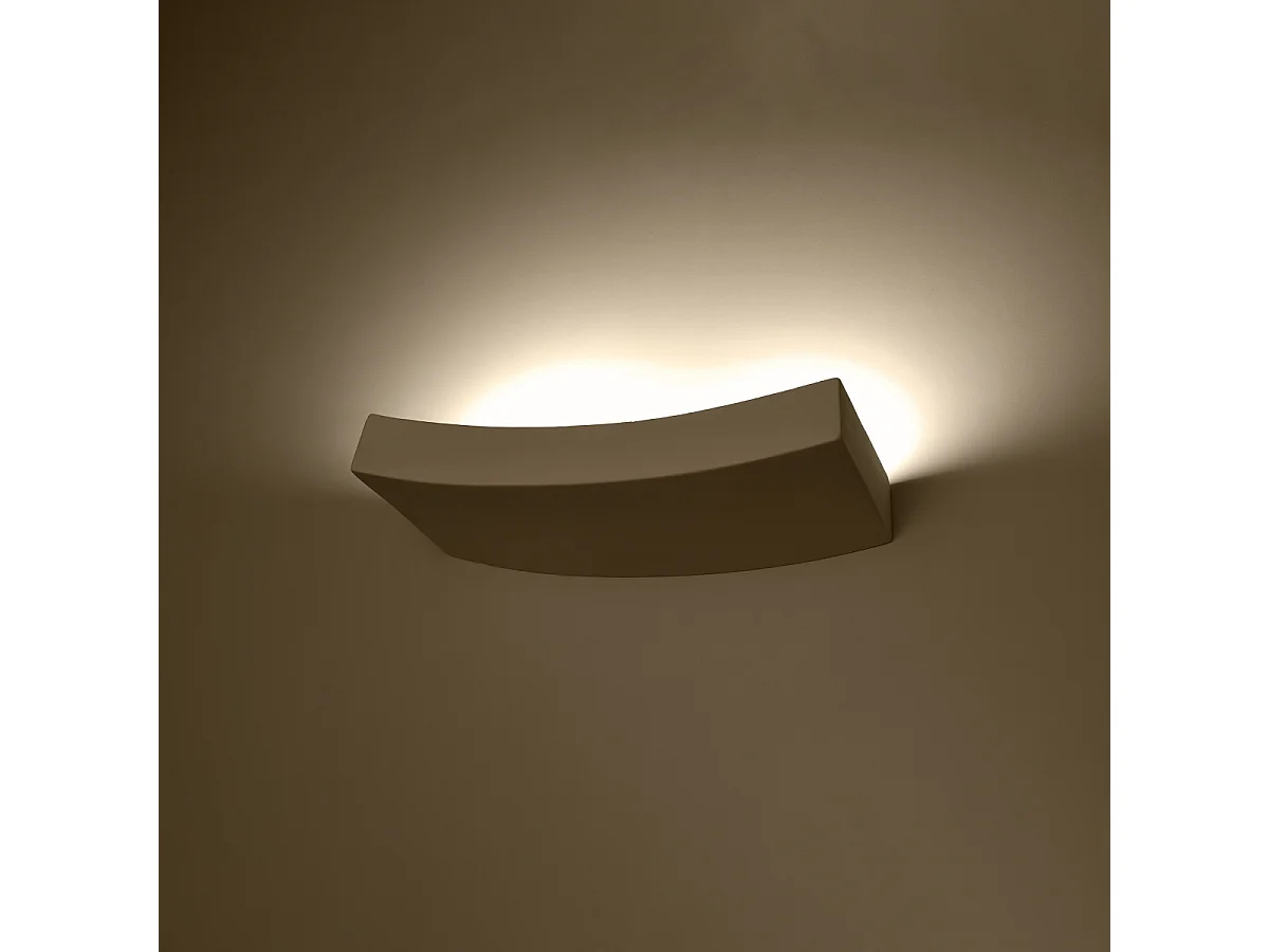 Kinkiety nowoczesny Shira, ceramika - 2 źródło światła 3000K - L.36 x H.4.5 cm - biały 4752109 - obrazek 1