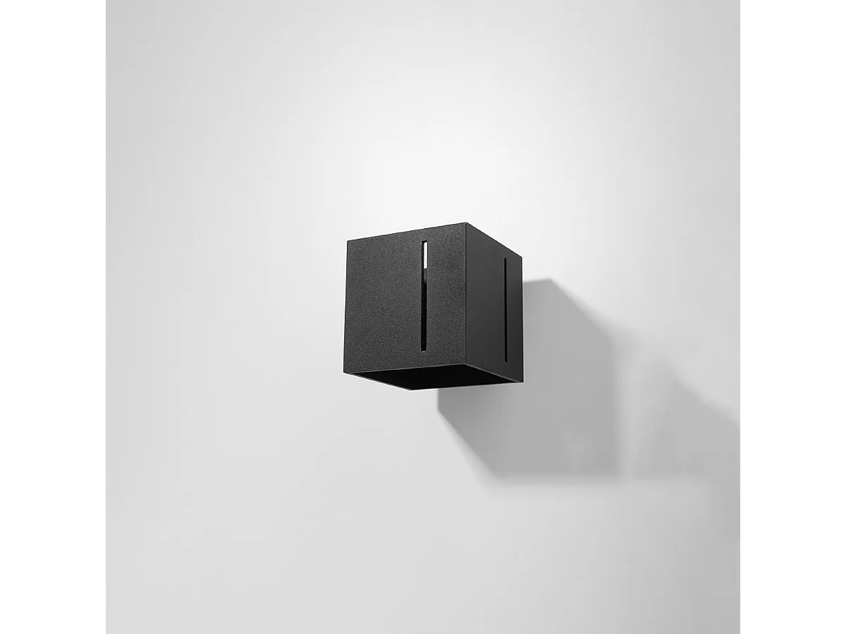 Kinkiety nowoczesny Luminara, aluminium - 1 źródło światła 4000K - L.10 x H.10 cm - czarny 4752129 - obrazek 1