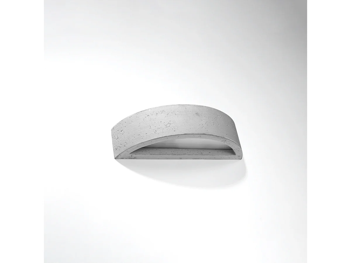 Kinkiety nowoczesny Enumis, beton/szkło - 1 źródło światła 4000K - L.40 x H.10 cm - szary 4752131 - obrazek 1