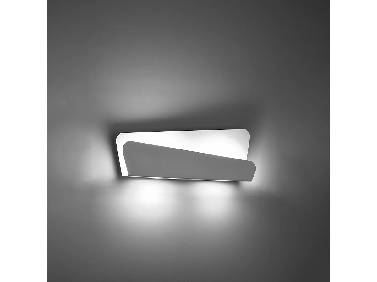 Kinkiety nowoczesny Lumivea, stal - 2 źródło światła 3000K - L.40 x H.15 cm - biały 4752139 - obrazek 1