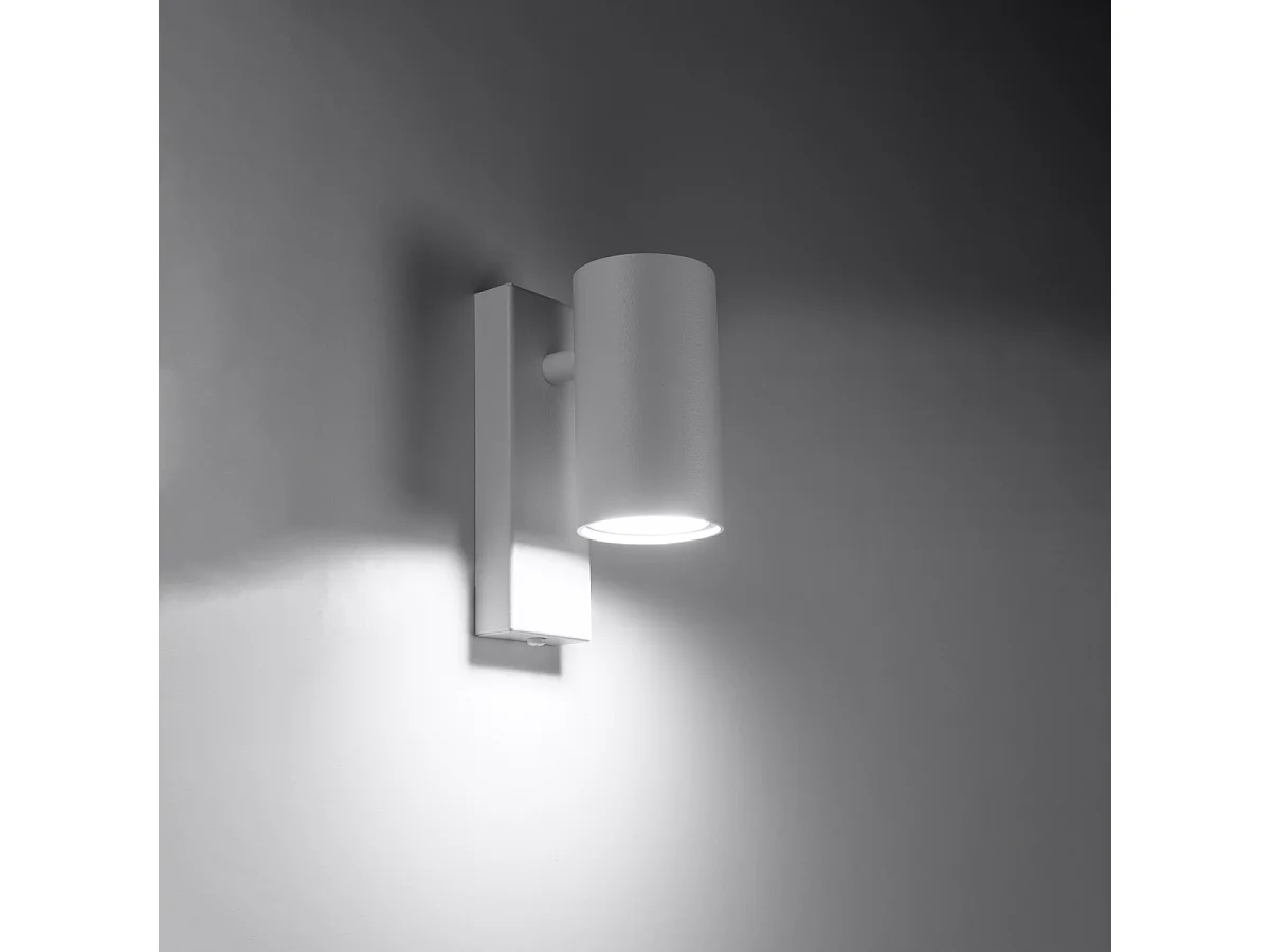 Kinkiety nowoczesny Nutiq, stal - 1 źródło światła 3000K - L.6 x H.15 cm - biały 4752138 - obrazek 1