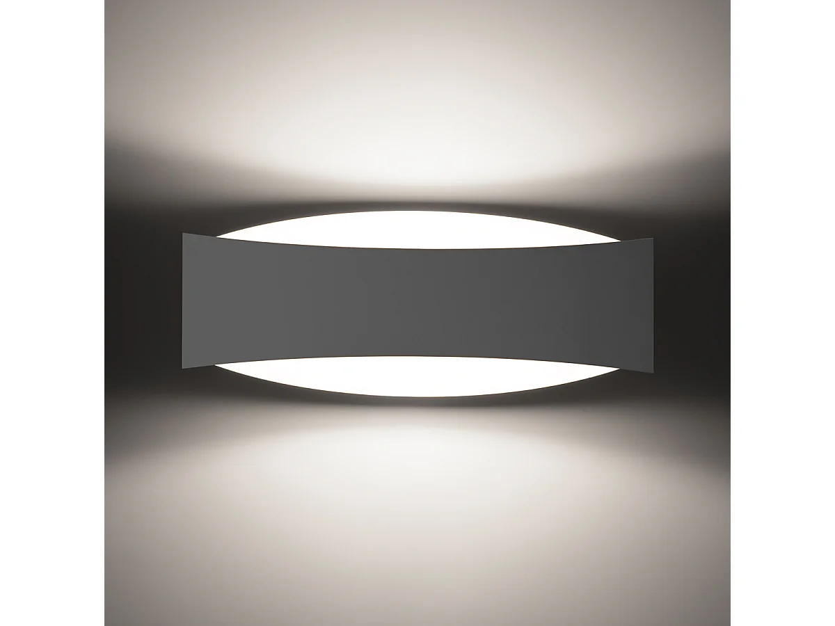 Kinkiety nowoczesny Litim, stal - 1 źródło światła 3000K - L.12 x H.12 cm - biały 4752151 - obrazek 1