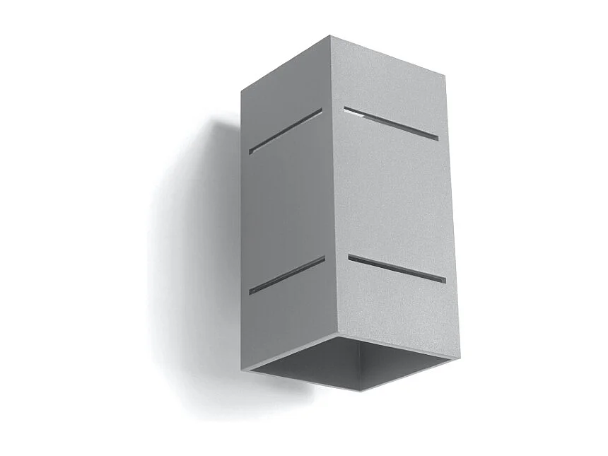 Kinkiety loft Vivus, aluminium - 1 źródło światła 4000K - L.10 x H.20 cm - szary 4752154 - obrazek 1