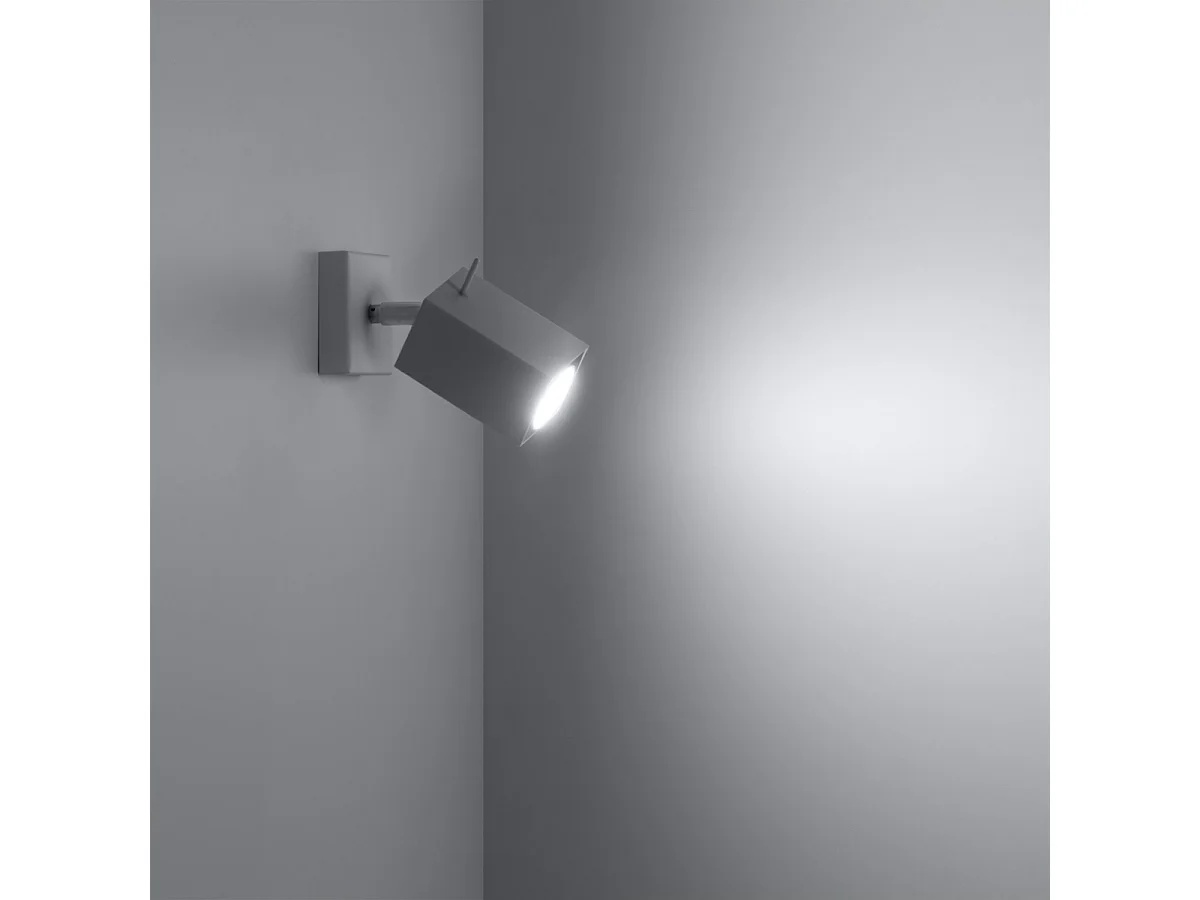 Kinkiety nowoczesny Briow, stal - 1 źródło światła 3000K - L.8 x H.8 cm - biały 4752180 - obrazek 1