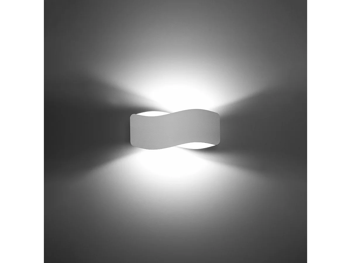 Kinkiety nowoczesny Zanila, stal - 1 źródło światła 3000K - L.30 x H.13 cm - biały 4752202 - obrazek 1