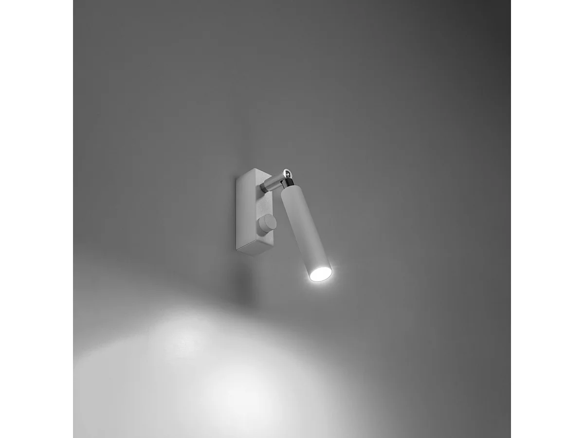 Kinkiety nowoczesny Astix, aluminium - 1 źródło światła 3000K - L.3 x H.20 cm - biały 4752233 - obrazek 1