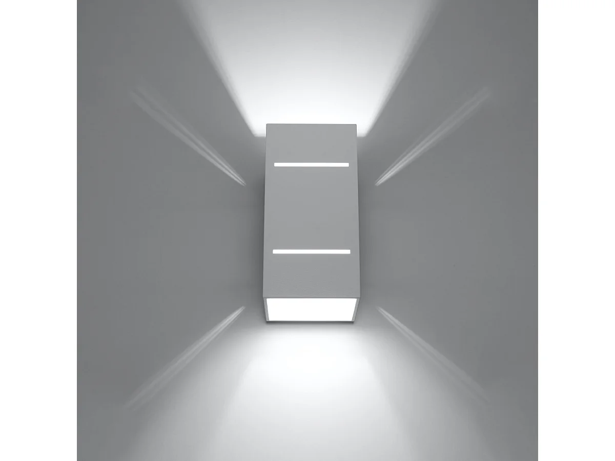 Kinkiety loft Vivus, aluminium - 1 źródło światła 3000K - L.10 x H.20 cm - biały 4752231 - obrazek 1