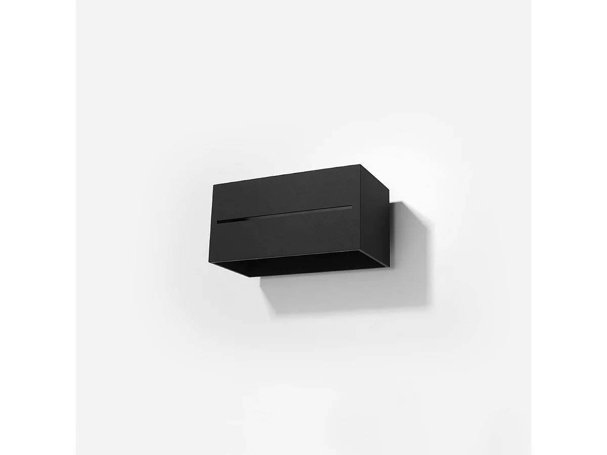 Kinkiety nowoczesny Zorbo maxi, aluminium - 2 źródło światła 4000K - L.20 x H.10 cm - czarny 4752240 - obrazek 1