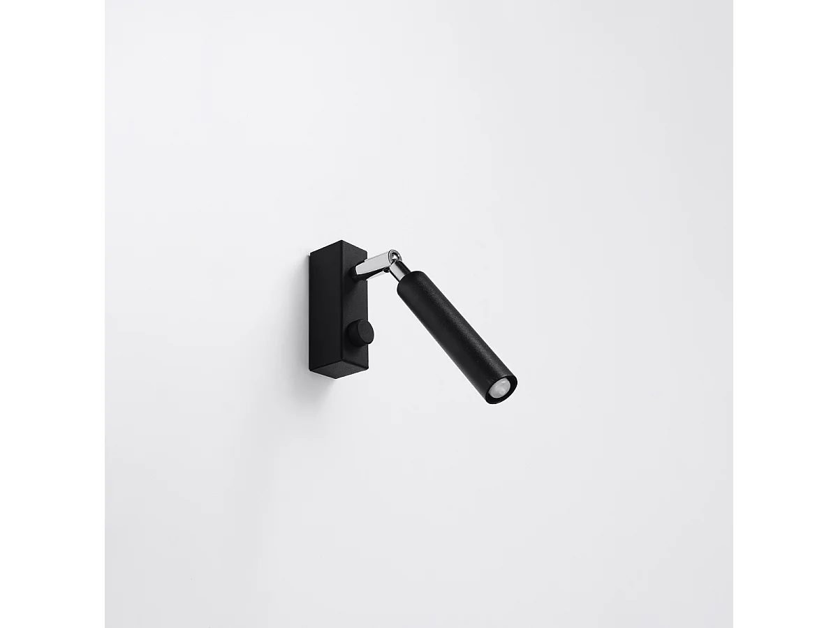 Kinkiety nowoczesny Astix, aluminium - 1 źródło światła 4000K - L.3 x H.20 cm - czarny 4752261 - obrazek 1