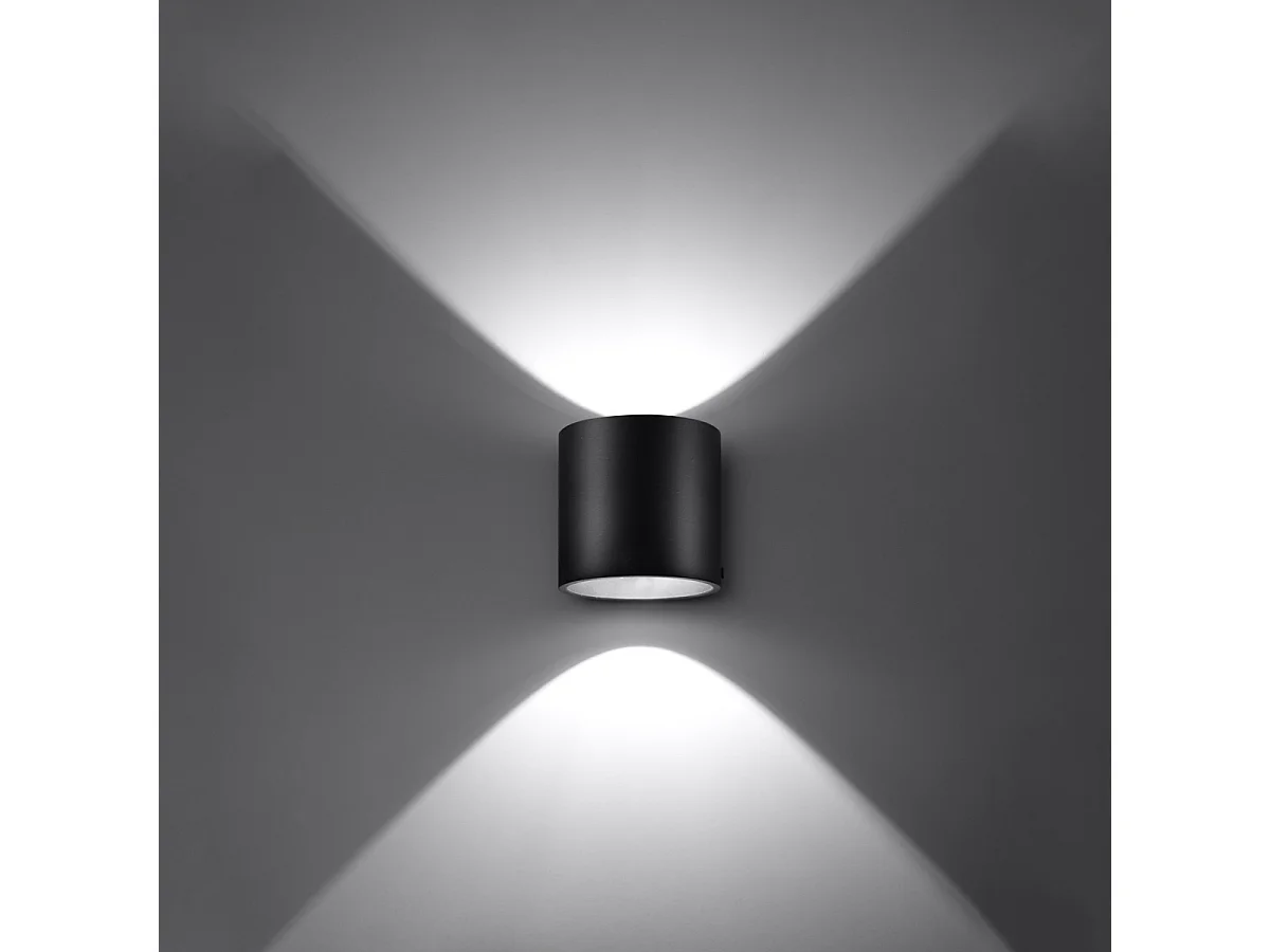 Kinkiety nowoczesny Celeris, aluminium - 1 źródło światła 3000K - L.10 x H.10 cm - czarny 4752262 - obrazek 1