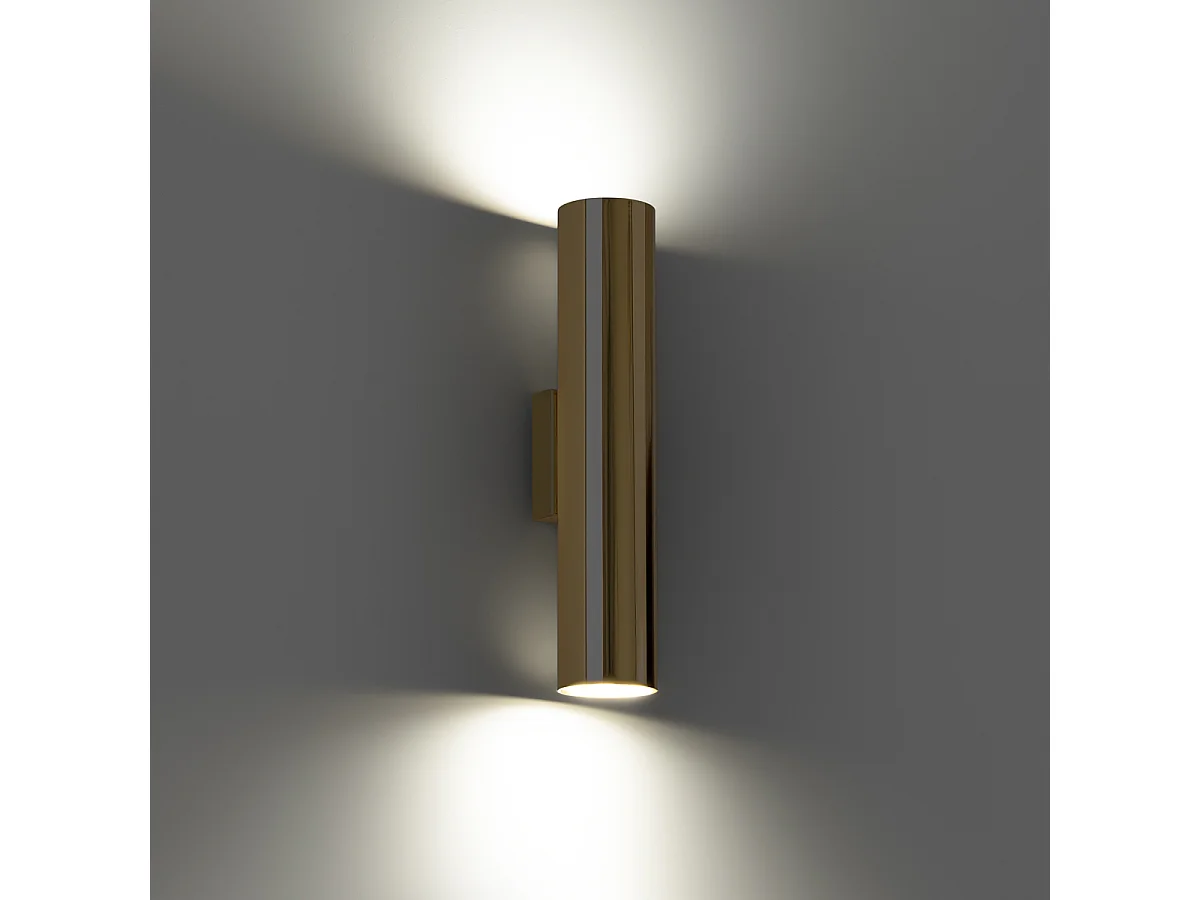Kinkiety nowoczesny Toris, stal - 2 źródło światła 3000K - L.6 x H.30 cm - złoty połysk 4752270 - obrazek 1