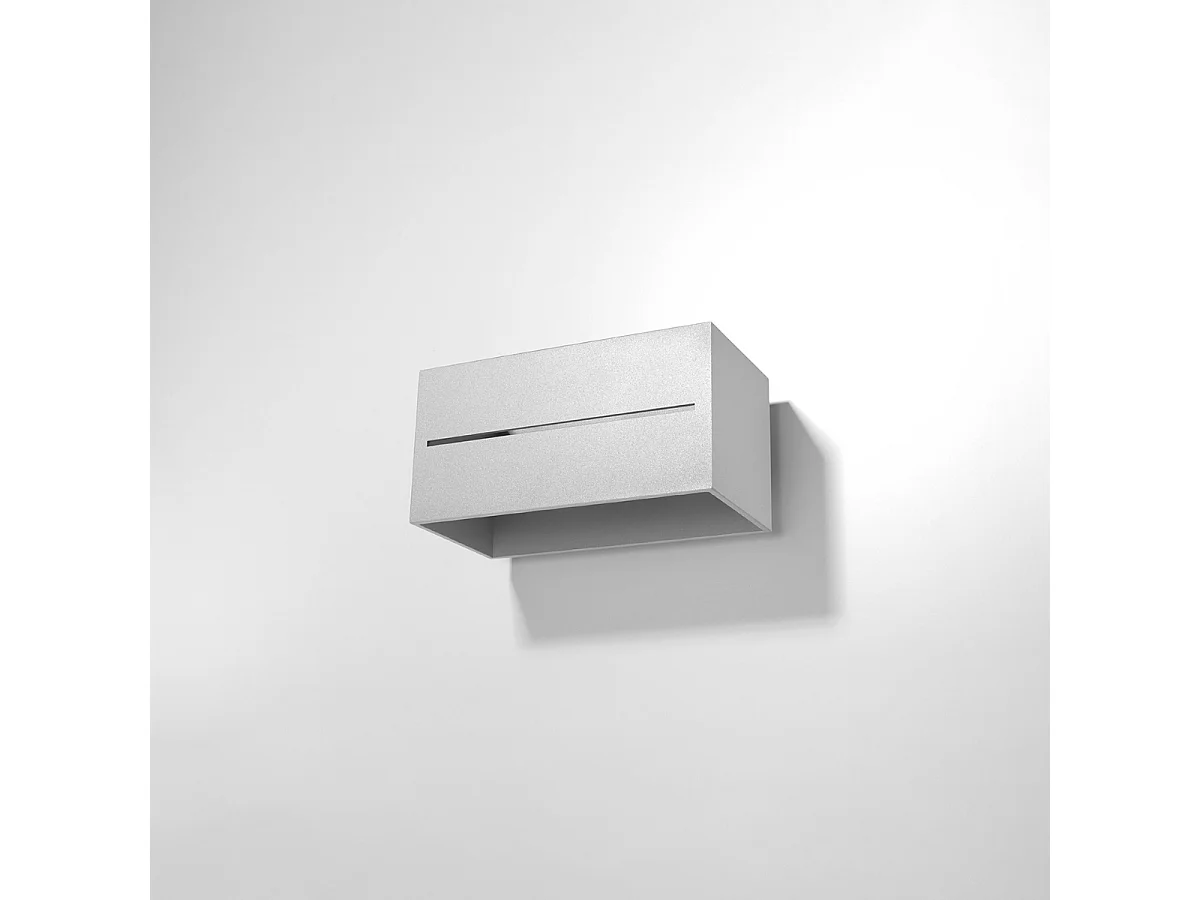 Kinkiety nowoczesny Zorbo maxi, aluminium - 2 źródło światła 4000K - L.20 x H.10 cm - szary 4752283 - obrazek 1