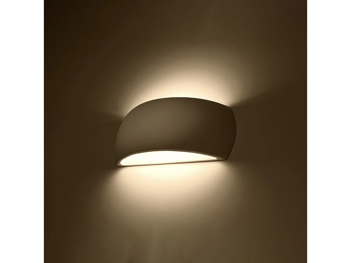 Kinkiety nowoczesny Torow, ceramika - 1 źródło światła 3000K - L.32 x H.14 cm - biały 4752292 - obrazek 1