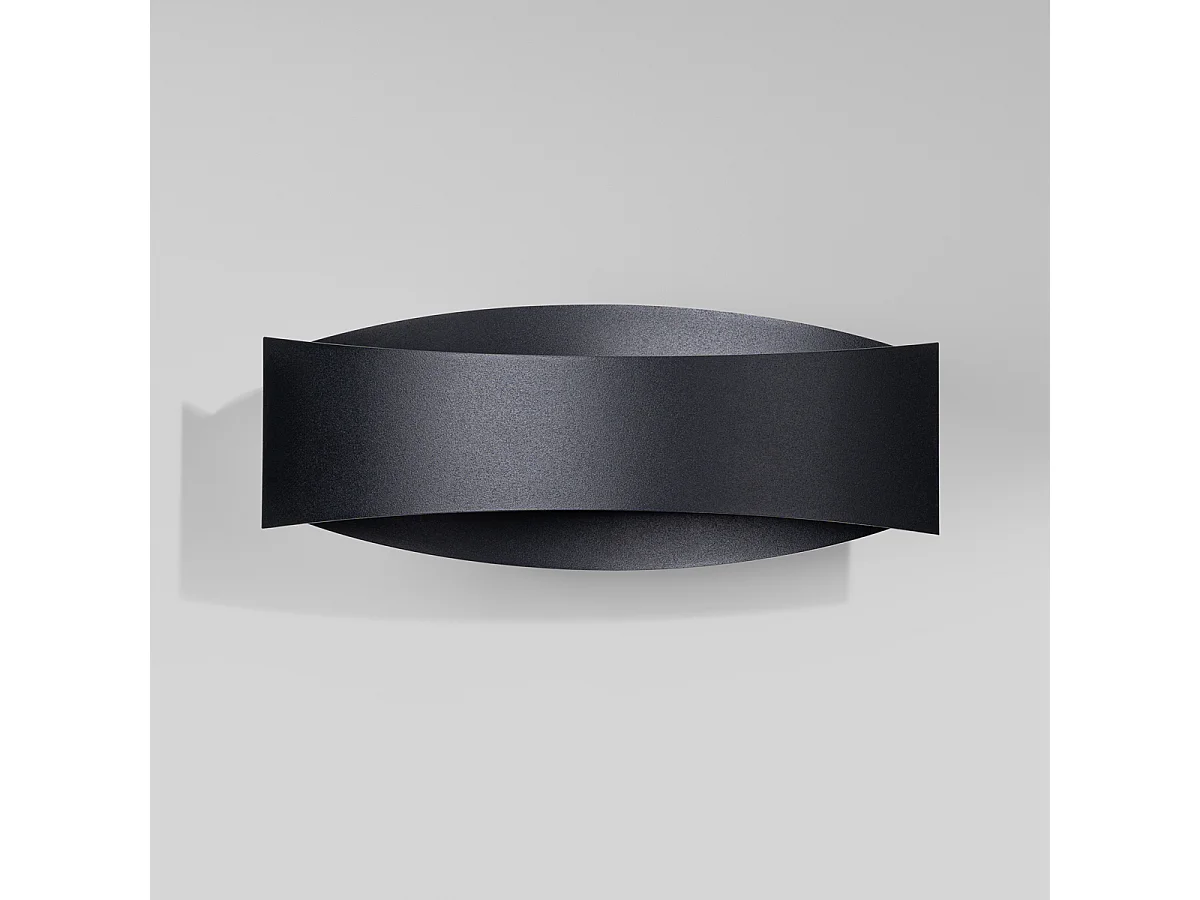 Kinkiety nowoczesny Litim, stal - 1 źródło światła 4000K - L.12 x H.12 cm - czarny 4752306 - obrazek 1