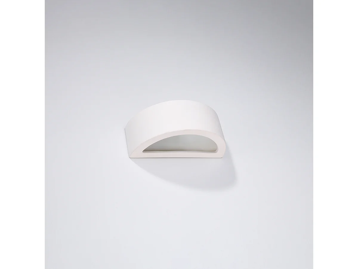 Kinkiety nowoczesny Gloim, ceramika - 1 źródło światła 4000K - L.20 x H.10 cm - biały 4752312 - obrazek 1
