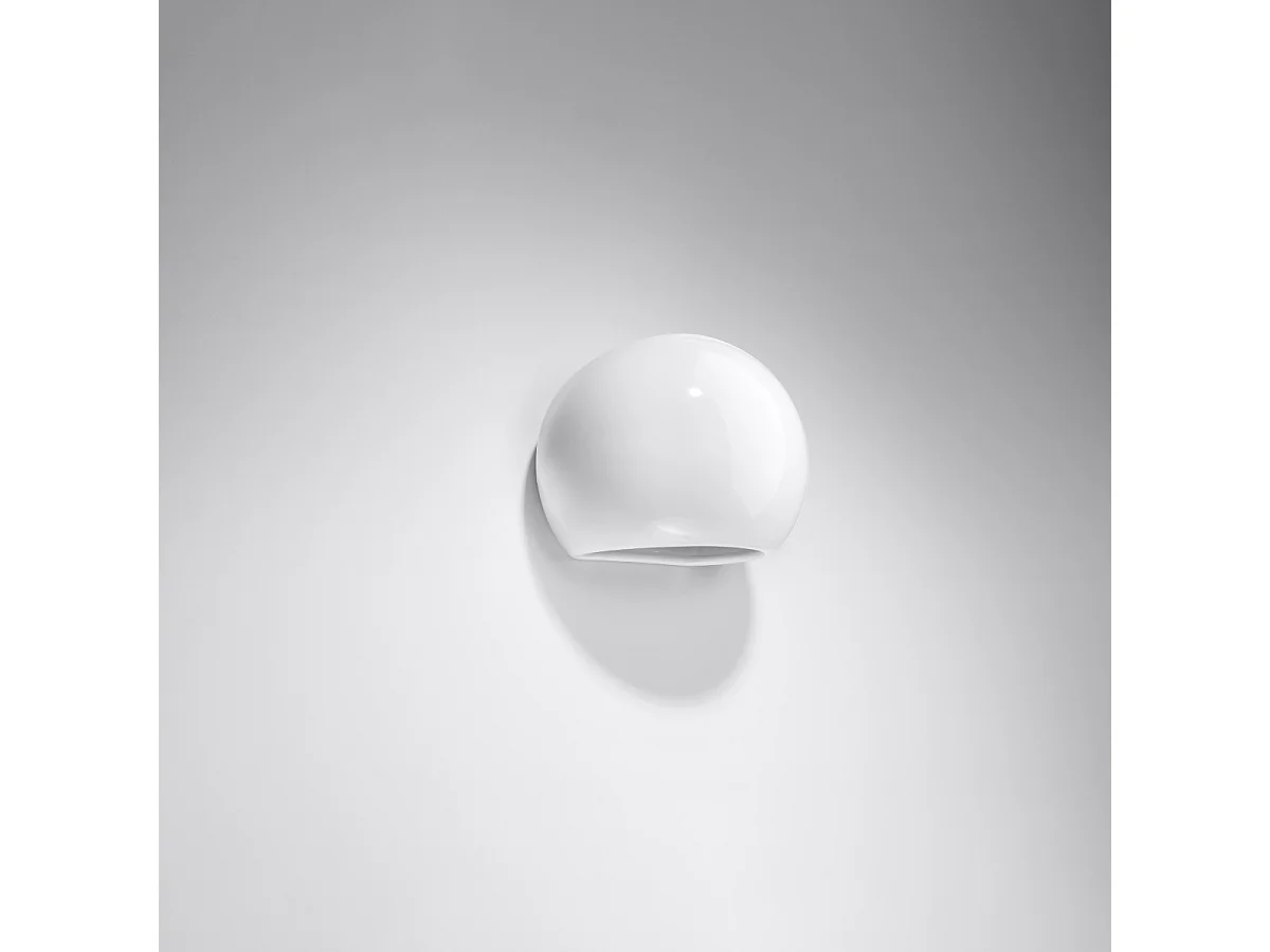 Kinkiety nowoczesny Torix, ceramika - 1 źródło światła 4000K - L.17 x H.14.5 cm - biały 4752341 - obrazek 1