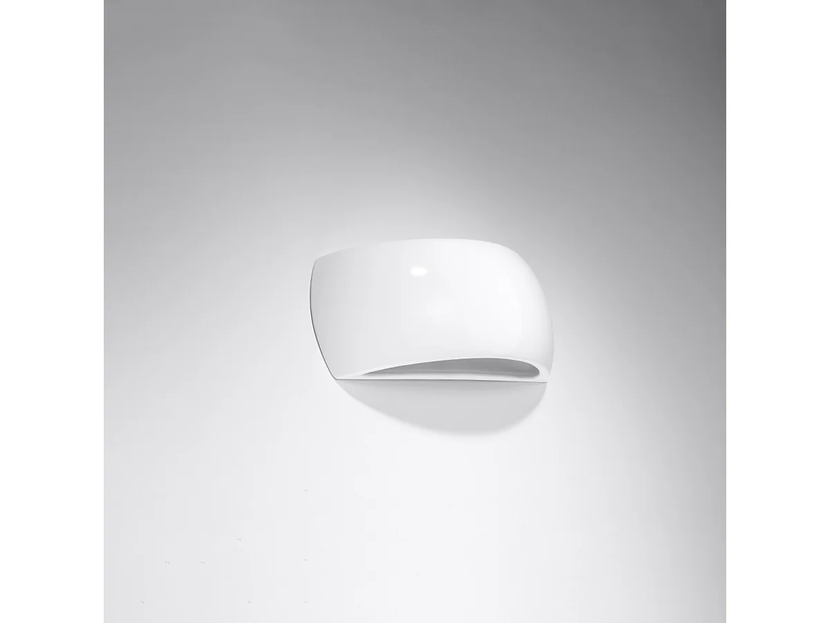 Kinkiety nowoczesny Torow, ceramika - 1 źródło światła 4000K - L.32 x H.13.5 cm - biały 4752354 - obrazek 1
