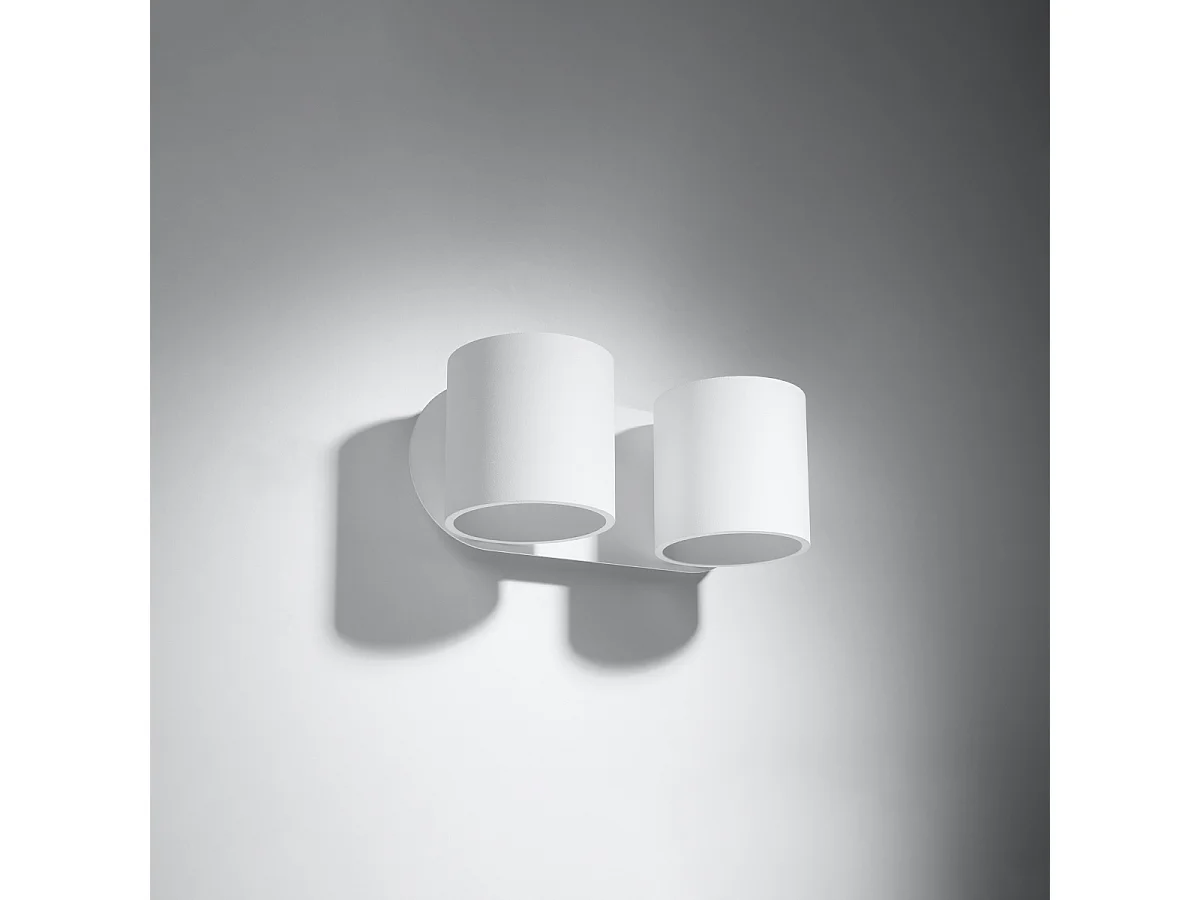 Kinkiety nowoczesny Celeris, aluminium - 2 źródło światła 4000K - L.26 x H.10 cm - biały 4752366 - obrazek 1