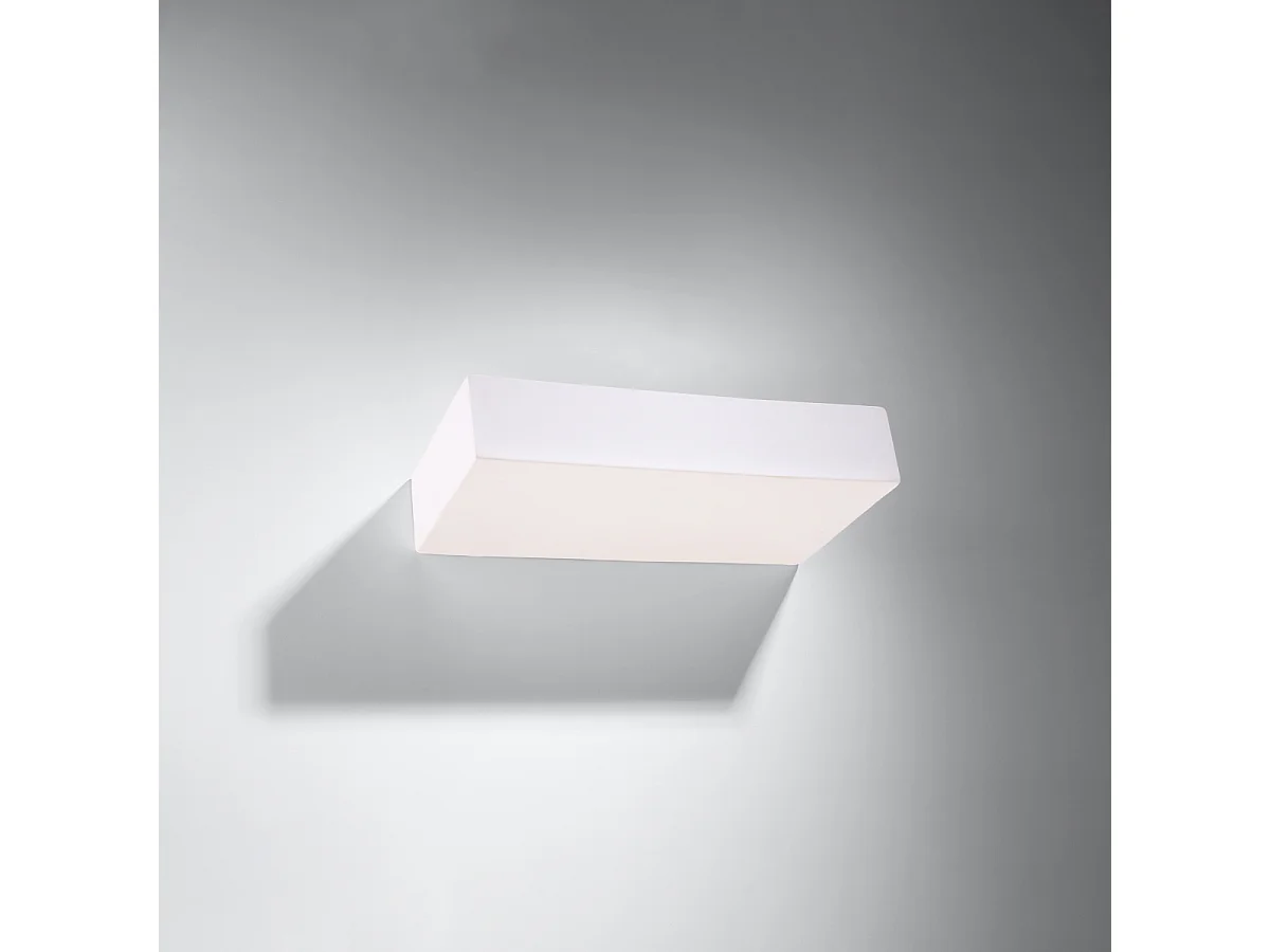 Kinkiety nowoczesny Flain, ceramika - 2 źródło światła 4000K - L.31 x H.6.5 cm - biały 4752377 - obrazek 1