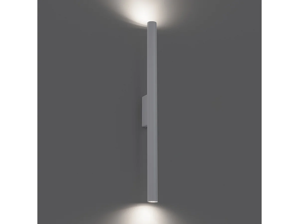 Kinkiety nowoczesny Brill, stal - 2 źródło światła 3000K - L.2.5 x H.50 cm - biały 4752378 - obrazek 1