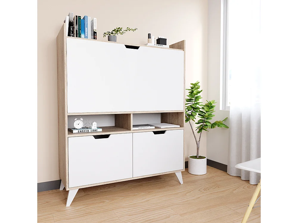 Biurko sekretarskie sonoma 110x45x140 berdi 4784361