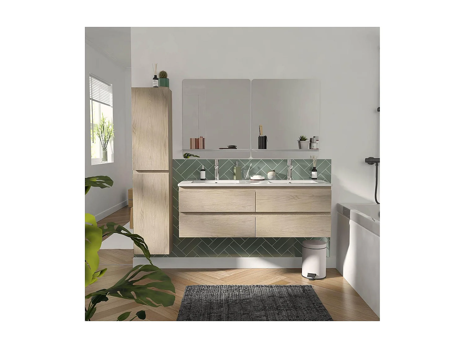 Jednostka podwójna + lustro + bateria + kolumna SORRENTO 4796541