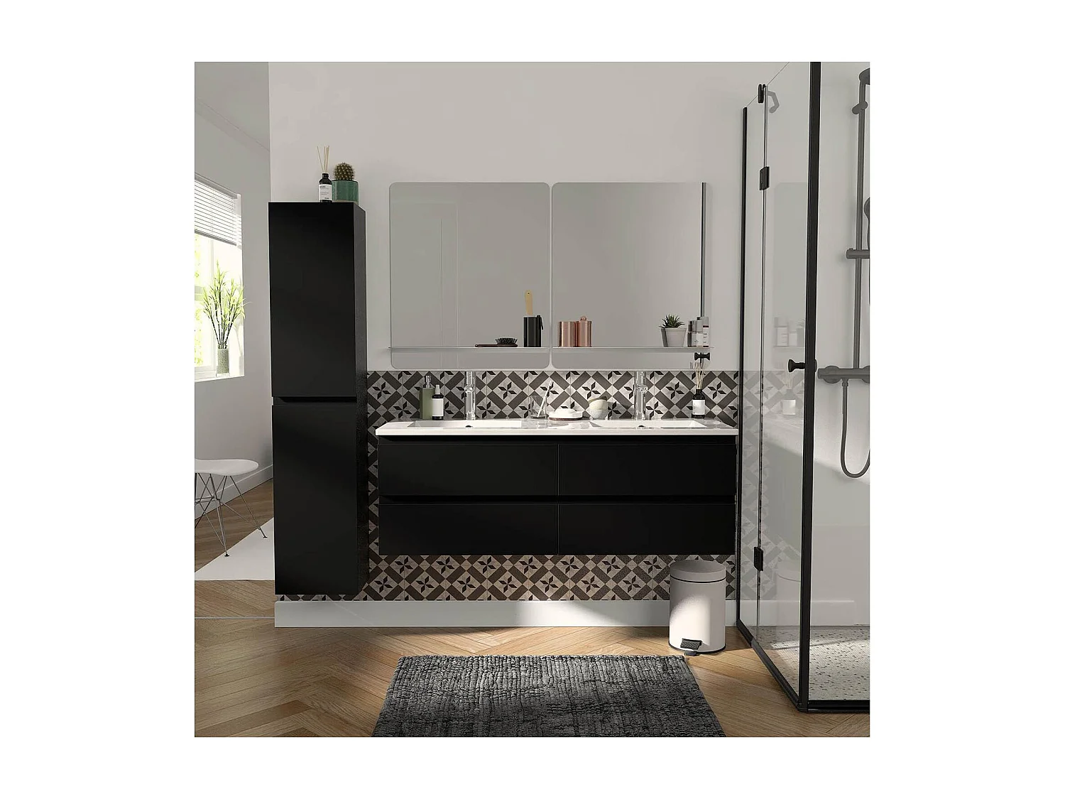 Jednostka podwójna + lustro + bateria + kolumna SORRENTO 4796547