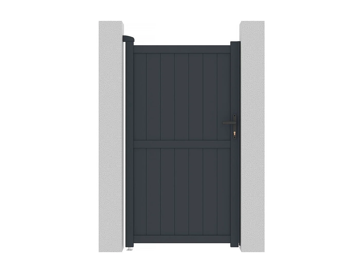 Brama aluminiowa „Maurice” – 101.2 x 180.9 cm – Szara 586489