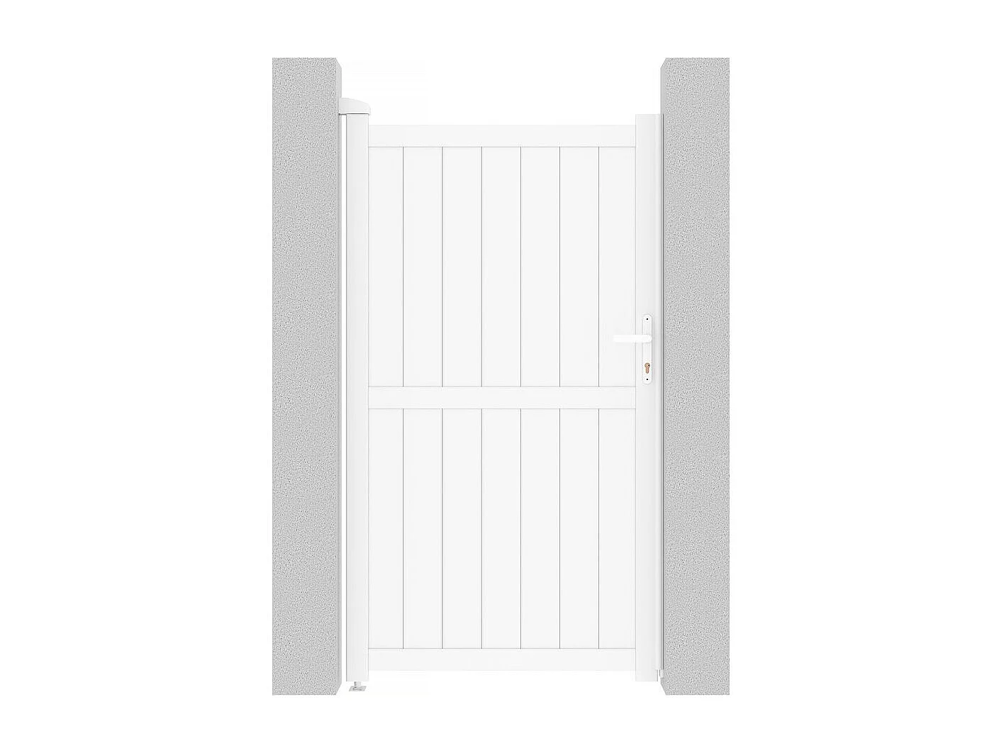 Brama aluminiowa „Lola” – 101.2 x 180.9 cm – Biała 586511